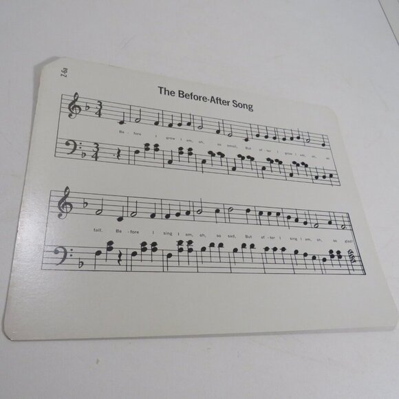 Peabody 60s Xylophone Music (5) Cards DOUBLE SIDED incomplete set - Picture 5 of 12